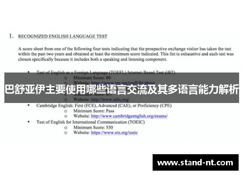 巴舒亚伊主要使用哪些语言交流及其多语言能力解析